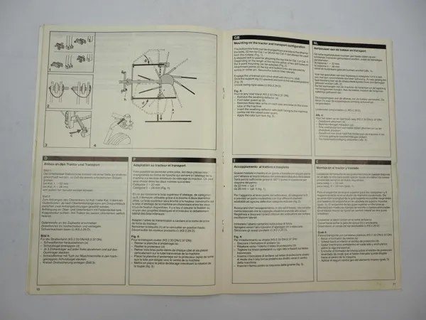 Orig. Deutz Fahr KS 2.29 2.33 2.37 D DN Kreiselschwader Betriebsanleitung 1990