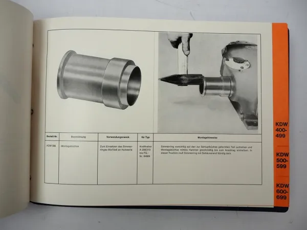 Orig. Eicher Kundendienstwerkzeuge Katalog Motor Düsen Hydraulik Getriebe 1965