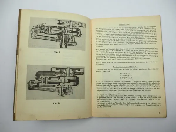 Orig. Farymann Diesel Motor Typ LK E LE D LD G LG Betriebsanleitung Wartung 1962