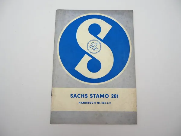 Orig. Fichtel & Sachs Stamo 281 Motor Betriebsanleitung Bedienung Wartung 1963