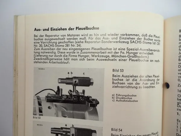 Orig. Fichtel & Sachs Stamo Motor 161 201 281 Werkstatthandbuch Reparatur 1964