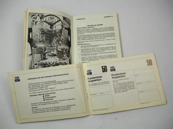 Orig. Ford 2000 3000 3055 4000 5000 Traktor Betriebsanleitung Wartungsheft 1972