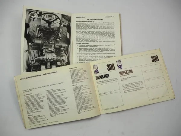Orig. Ford 2000 3000 3055 4000 5000 Traktor Betriebsanleitung Wartungsheft 1974