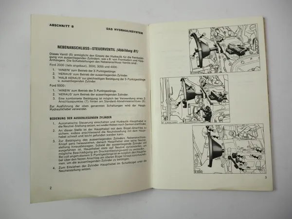 Orig. Ford 2000 3000 3055 4000 5000 Traktor Betriebsanleitung Wartungsheft 1974