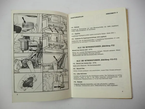 Orig. Ford 2000 3000 3055 4000 5000 Traktor Betriebsanleitung Wartungsheft 1974