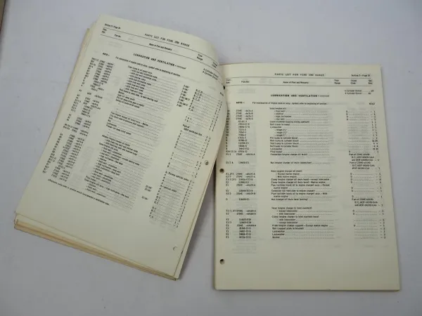 Orig. Ford 2700 Range 4 & 6 Cyl. 2701E - 2709E Service Manual + Parts List 1965