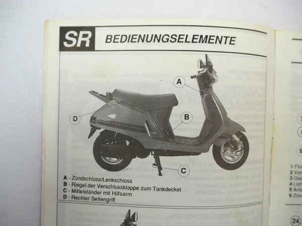 Orig. Hercules SR50 SR80 SR125 Samba Roller Betriebsanleitung Wartungsheft 1993