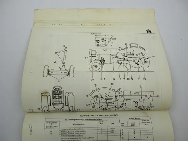 Orig. IHC Mc Cormick 553 654 724 824 Bedienungsanleitung Betriebsanleitung 1972