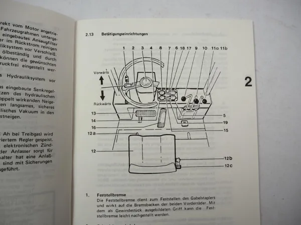 Orig. Jungheinrich DFG TFG 15 20A 20 25 30 Gabelstapler Betriebsanleitung 1987