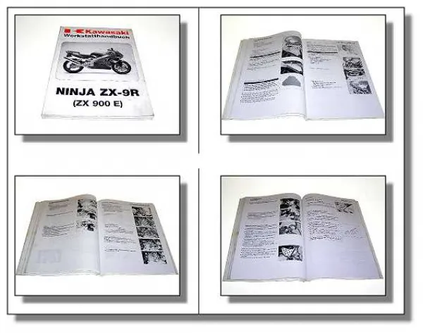 orig Kawasaki Ninja ZX-9R ZX900 E1 Werkstatthandbuch Reparaturanleitung 1999