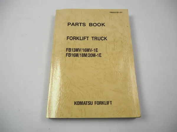 Orig. Komatsu FB 13 16 18 20 MV M -1E Forklift Parts List Ersatzteilliste 1993