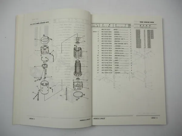 Orig. Komatsu FB 20 25 RS RL RJS RJL -2 Forklift Parts List Ersatzteilliste 1989