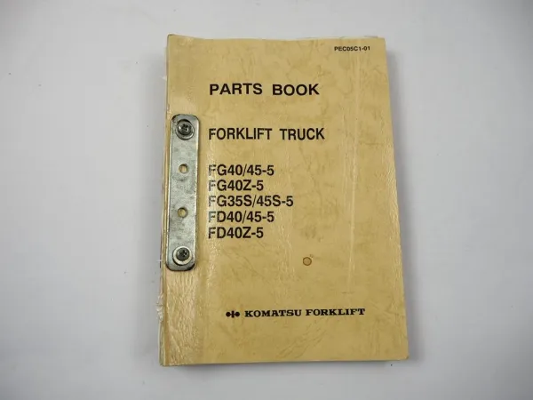 Orig. Komatsu FD FG 35 40 45 Z S -5 Forklift Parts List Ersatzteilliste 1991