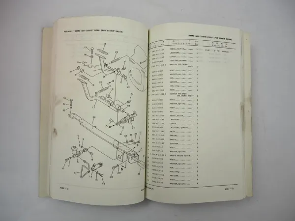 Orig. Komatsu FD FG 35 40 45 Z S -5 Forklift Parts List Ersatzteilliste 1991