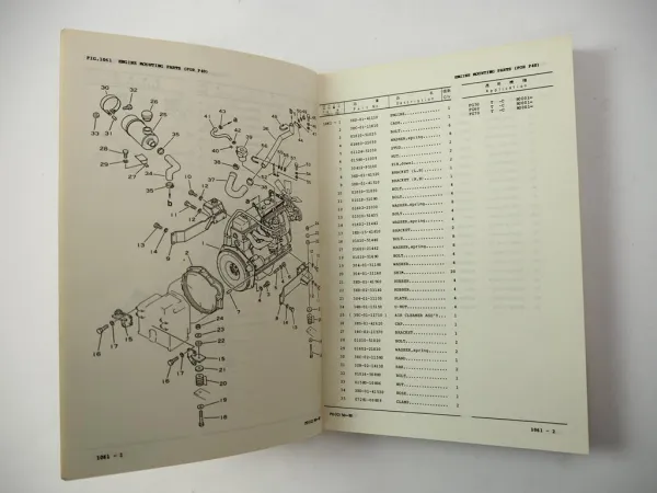 Orig. Komatsu FD FG 50 60 70 80 H E -5 Forklift Parts List Ersatzteilliste 1986