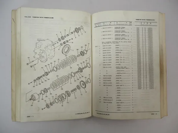 Orig. Komatsu FG 20 23 25 28 30 -8 L S Forklift Parts List Ersatzteilliste 1988