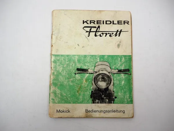 Orig. Kreidler Florett Mokick K54/32D Betriebsanleitung Bedienung Wartung 1972