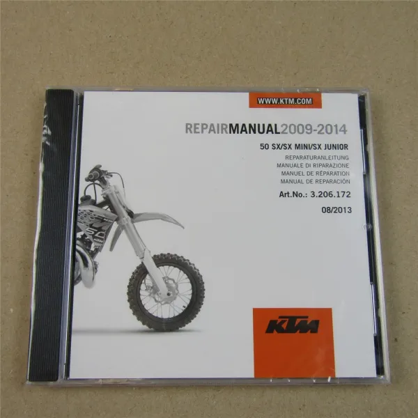 orig. KTM 50 SX Mini Junior Reparaturanleitung Werkstatthandbuch 2009 - 2014 CD
