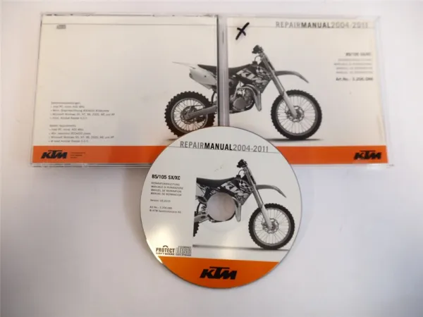 orig. KTM 85 105 SX / XC 2004 - 2011 Reparaturanleitung Werkstatthandbuch CD