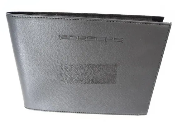 orig. Leder Bordmappe für Betriebsanleitung Porsche Macan Cayenne Carrera