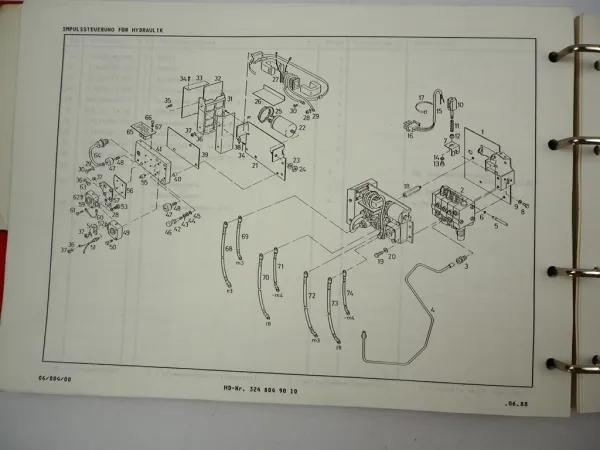 Orig Linde E12 E15 E16S Typ 324 abSerie 5.87 Betriebsanleitung & Ersatzteilliste