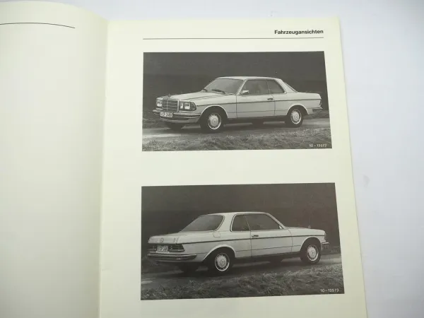 orig. Mercedes Benz 123 Coupe Einführungsschrift Kundendienst 230C 280C 280CE