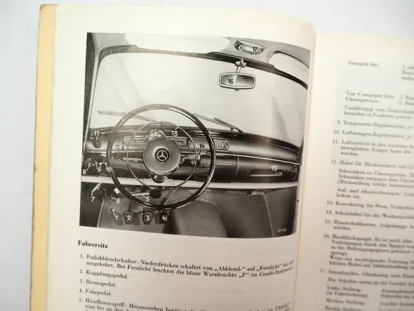 orig Mercedes Benz 180 Db W120 Betriebsanleitung Bedienungsanleitung 1960
