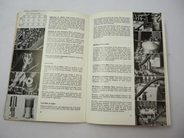 orig Mercedes Benz 180 Db W120 Owners Manual Instructions Maintenance 1959