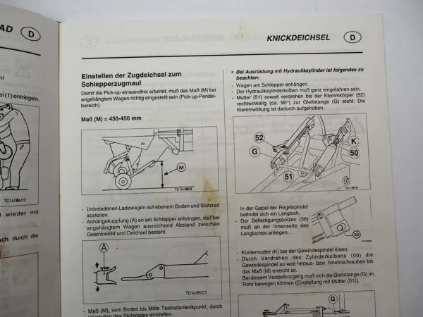Orig. Pöttinger Ladeprofi II III Typ 103 104 Ladewagen Betriebsanleitung 1990er