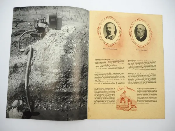Orig. Prospekt Dia Pumpen Hammelrath & Schwenzer Pumpenfabrik KG Düsseldorf 1957