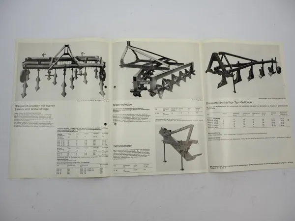 Orig. Prospekt Gebr. Müller Pflugfabrik Köln Produktprogramm Landtechnik 1970er