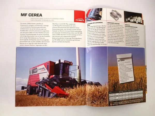 Orig. Prospekt Massey Ferguson Produktprogramm Traktor Mähdrescher Presse 2008