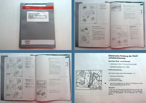 orig. Reparaturleitfaden Audi A6 ab 1998 Typ 4B C5 Heizung Werkstatthandbuch