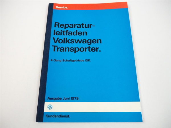 orig. Reparaturleitfaden VW Transporter T3 4 Gang Schaltgetriebe 091 Stand 1988