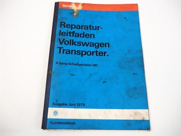 orig. Reparaturleitfaden VW Transporter T3 4 Gang Schaltgetriebe 091 Stand 1988