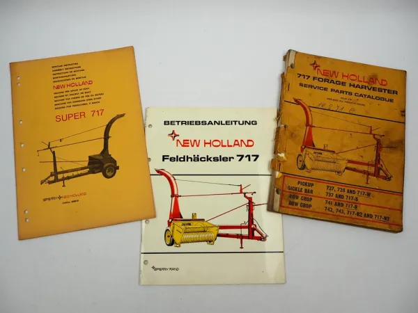Orig. Sperry New Holland 717 Feldhäcksler Betriebsanleitung Ersatzteilliste 1970
