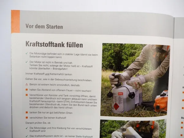 Orig. Stihl Handbuch Arbeiten mit Motorsägen in Gärten Obstwiesen 2010 Ratgeber