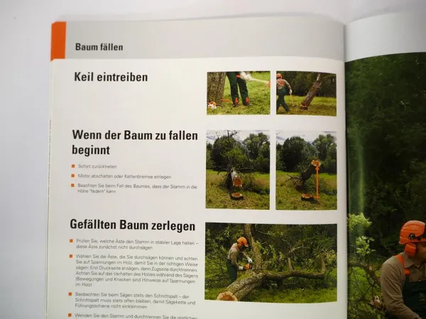 Orig. Stihl Handbuch Arbeiten mit Motorsägen in Gärten Obstwiesen 2010 Ratgeber