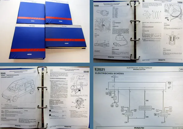 orig Werkstatthandbuch Fiat Multipla Reparaturanleitung + Schaltpläne ab 1998