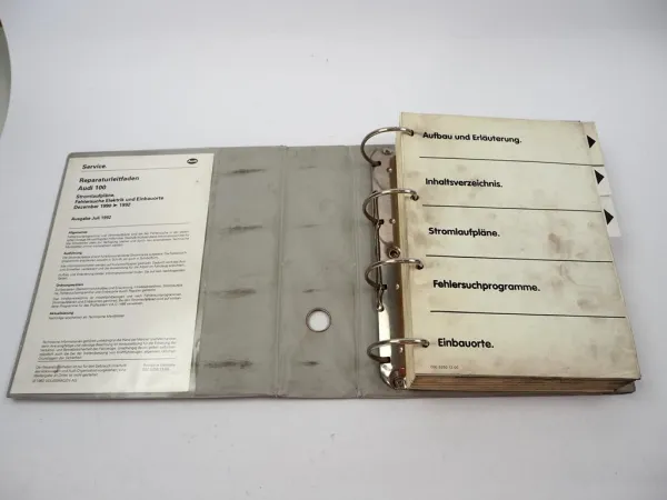orig. Werkstatthandbuch Stromlaufpläne Audi 100 C4 S4 Elektrik 12/1990 1991 1992