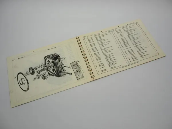Orig. ZF 4 PW 45 H1 Viergang Planetenwendegetriebe Ersatzteilliste Hanomag 10/69