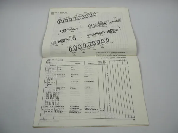 Orig ZF 4 WG-200 Hydromedia Getriebe Ersatzteilliste Kaeble Parts List 01/1991