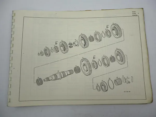 Orig ZF 5 K-90 GP Allklauen Getriebe Ersatzteilliste Daimler-Benz Parts List 78