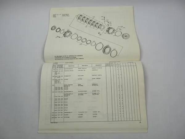 Orig. ZF AP-B 355 Planeten Achse mit 2AVG100 Getriebe Ersatzteilliste Eder 03/89