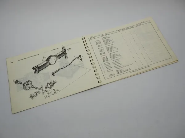 Orig ZF APL-B 45 Planetenlenkachse Ersatzteilliste Demag Krane Schmierplan 1969