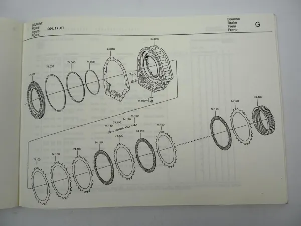 Orig. ZF Ecomat 5 HP 500 Getriebe Ersatzteilliste MAN Spare Parts List 03/1994