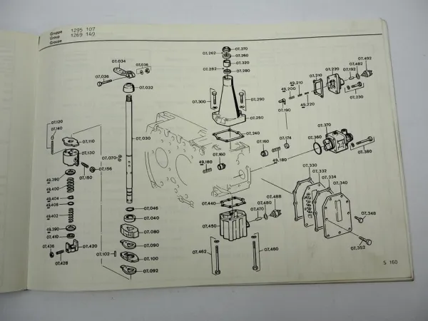 Orig. ZF Ecosplit 16 S 160 Getriebe Ersatzteilliste IVECO-F Parts List 5/82