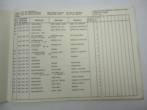 Orig. ZF Ecosplit 16 S 160 Getriebe Ersatzteilliste IVECO-F Parts List 5/82
