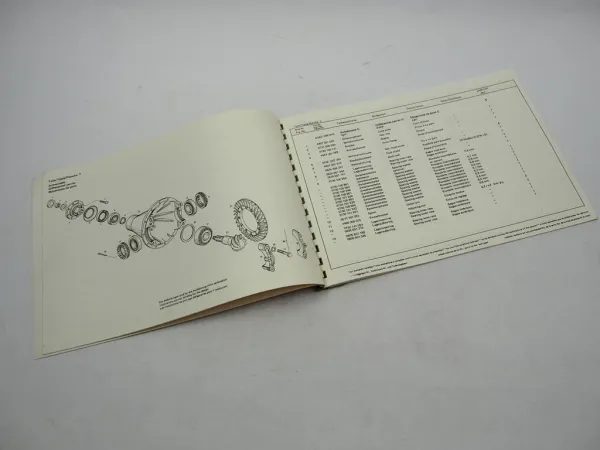 Orig ZF RPL-B 24/C Achsteile Ersatzteilliste Sennebogen Spare Parts List 09/1984
