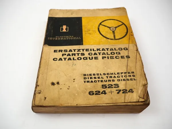 Original 523 624 724 Dieselschlepper Ersatzteilliste Spare Parts List 1969